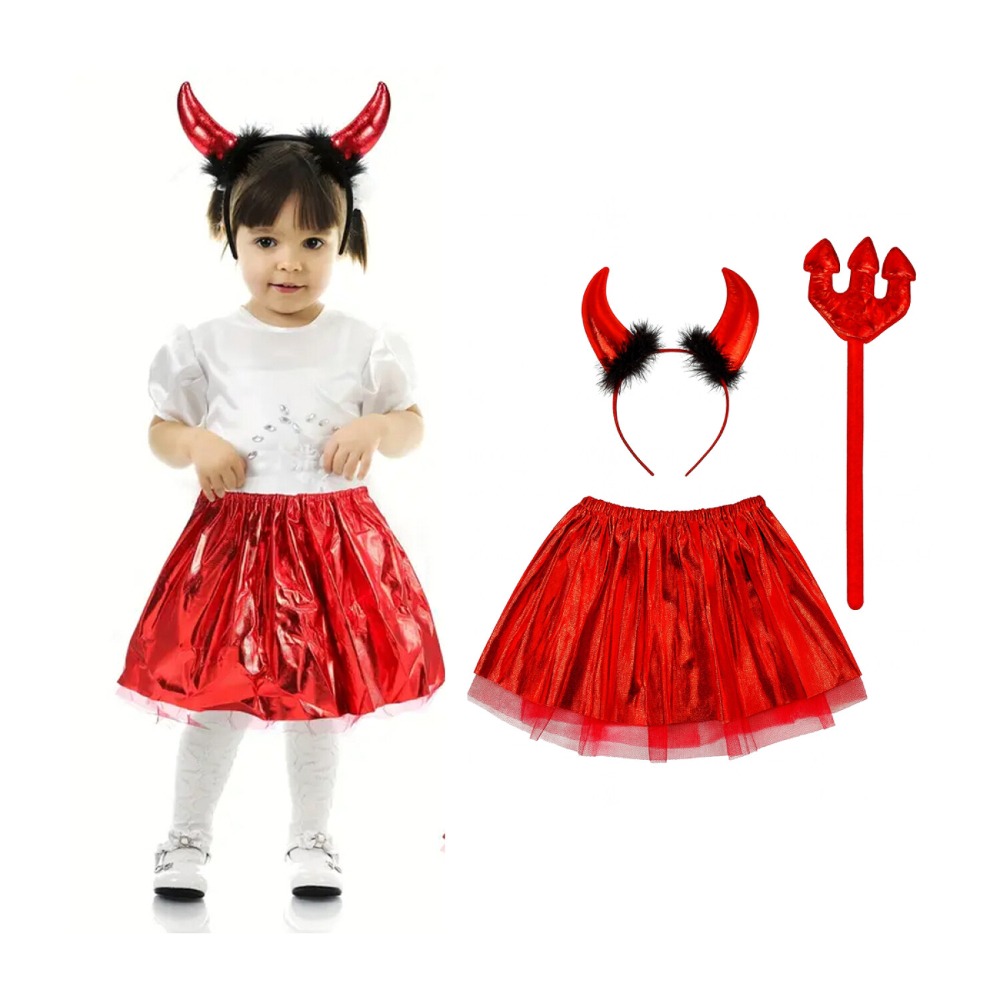 Disfraz Diablo Mis Petates Infantil Rojo