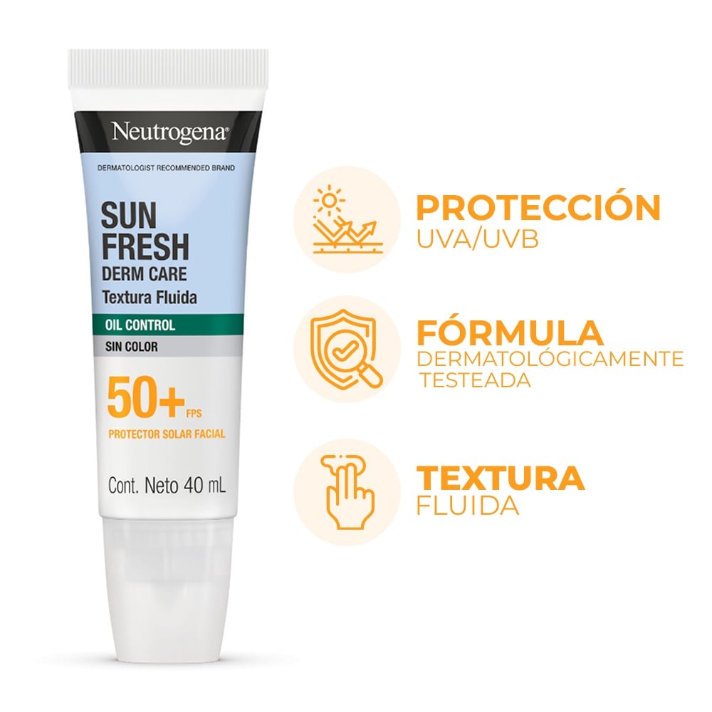 Protector Solar Neutrogena Sun Fresh Oil Control FPS50 40 ml 
