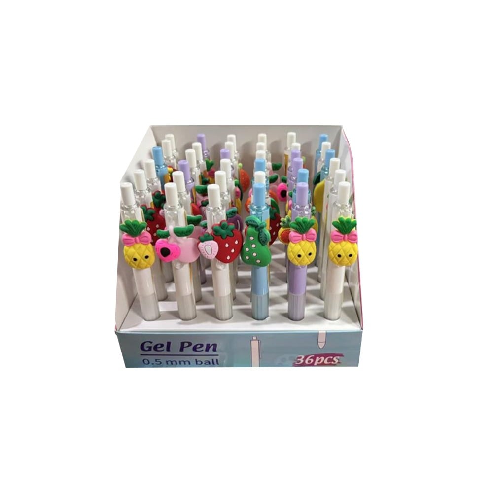 Lapicera Happy Paper Frutas/Animales Diseños Surtidos