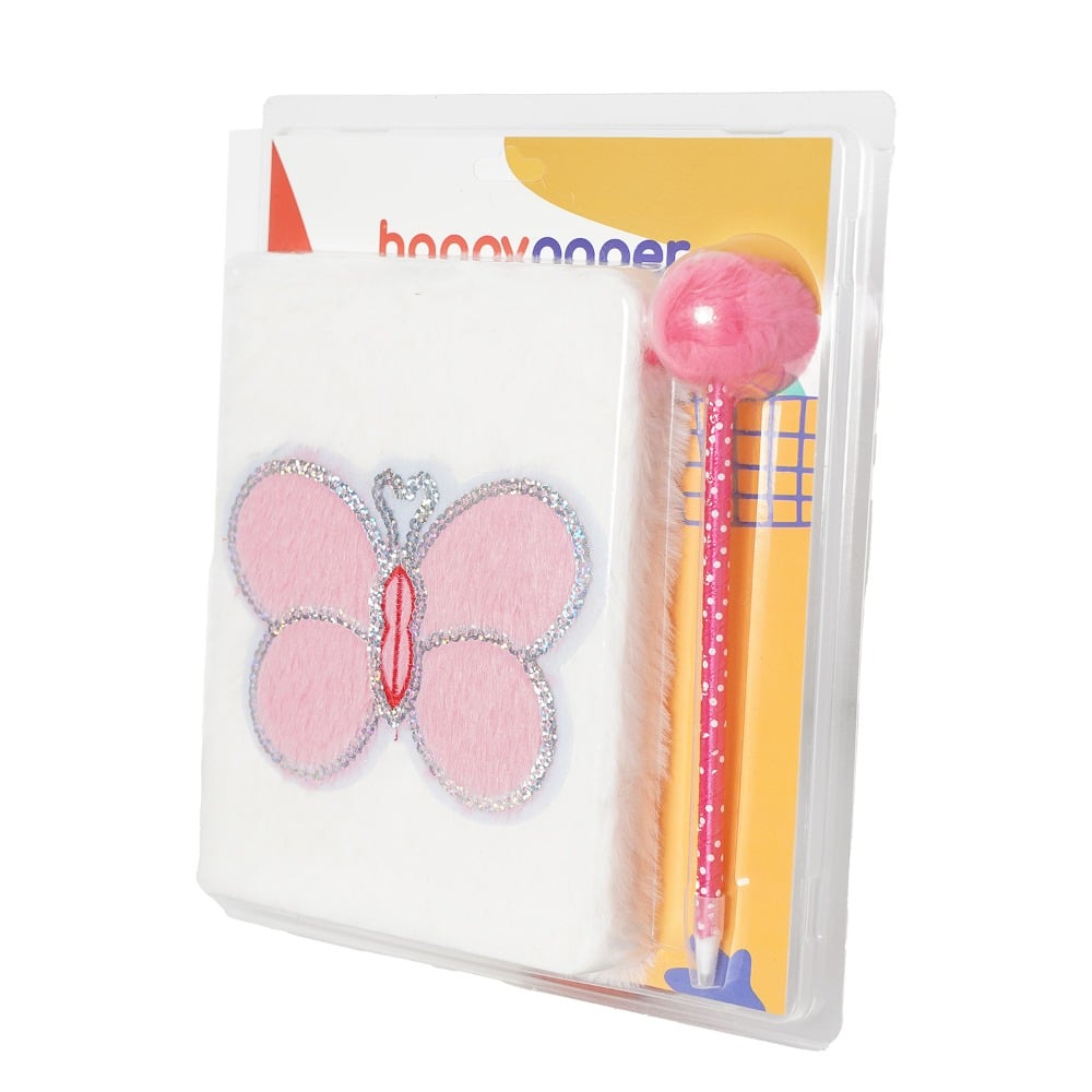 Set Libreta y Lapicera Happy Paper Mariposa