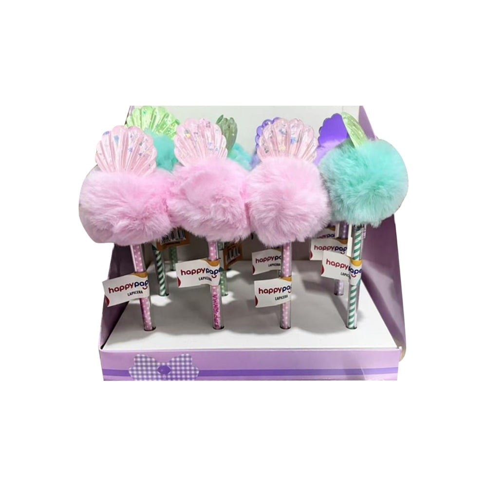Lapicera Happy Paper Pompom