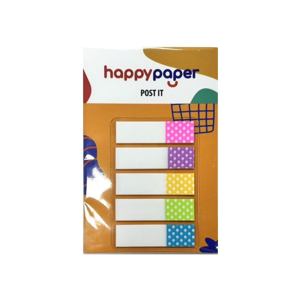 Notas Adhesivas Happy Paper con Puntos 5 Unidades