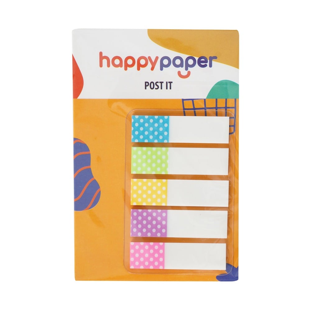 Notas Adhesivas Happy Paper con Puntos 5 Unidades