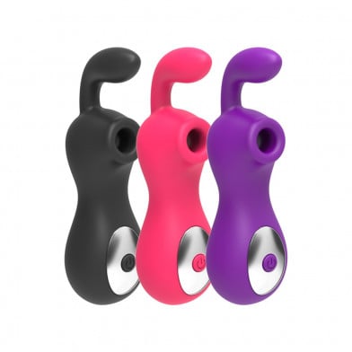 Vibrador con Succionador Sensorial Colores Surtidos