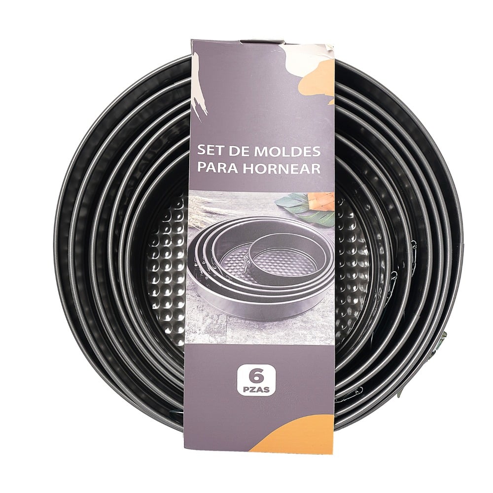 Set de 6 Asaderas Farma Hogar Redondas Antiadherentes