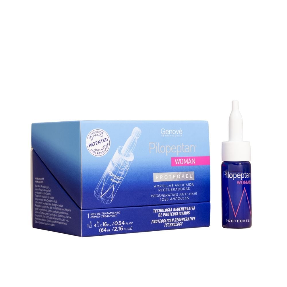 Ampolla Anticaída Pilopeptan Proteokel 4 Unidades