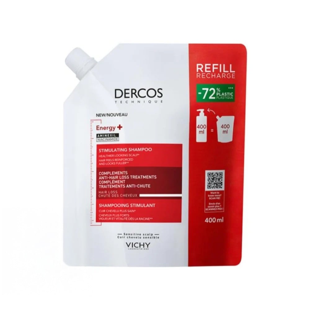 Shampoo Vichy Dercos Energizante Anticaída Refill 400 ml