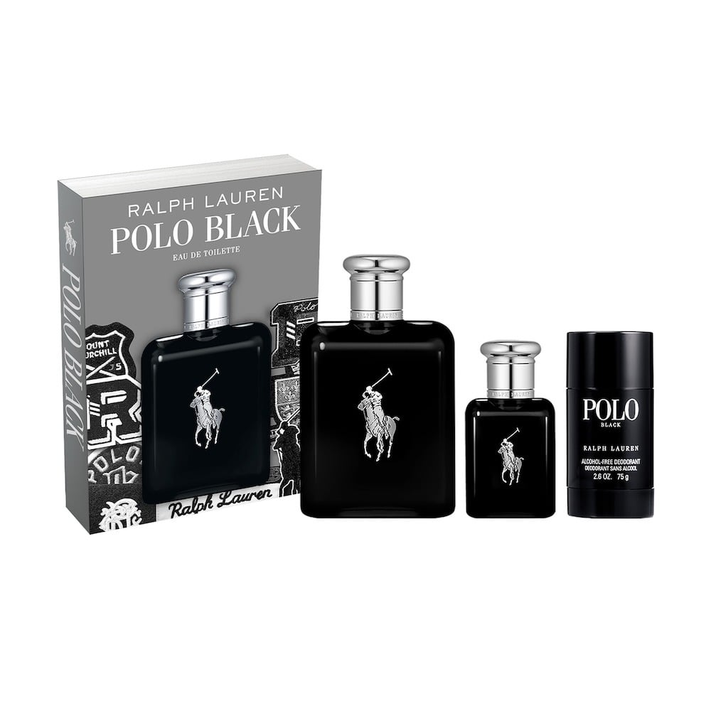 Cofre Ralph Lauren Perfume Polo Black Men EDT 125 ml + EDT 40 ml + Desodorante 75 ml