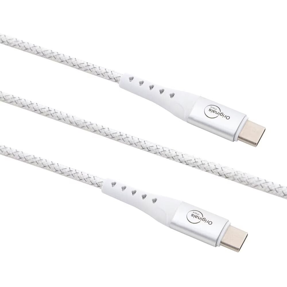 Cable Originales iPlace USB-C a USB-C Blanco 1.2 m