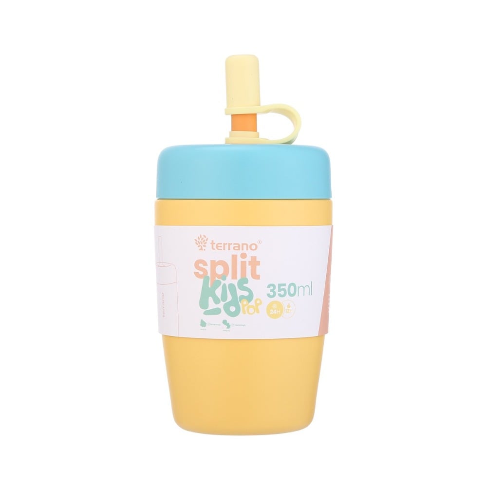 Vaso Térmico Terrano Split Kids Amarillo 350 ml