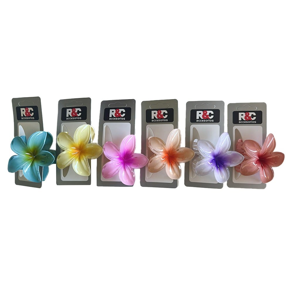 Pinza para el Pelo R&C Flor Cristal 1 Unidad Diseños Surtidos 