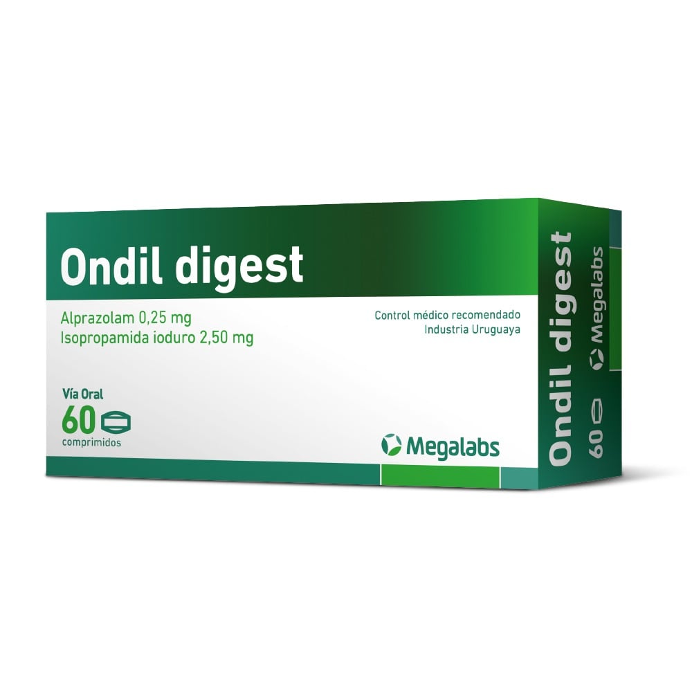 Ondil Digest 0.25 mg/2.50 mg 60 Comprimidos