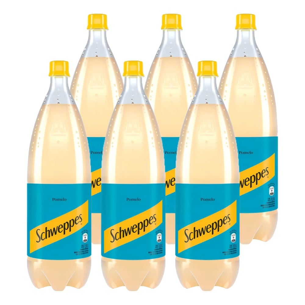 Funda Schweppes Pomelo 1.5 L 6 Unidades