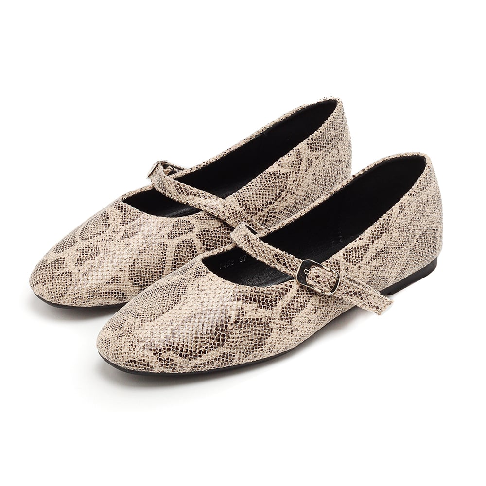 Ballerina Pimentón Millie Reptil Talle 38