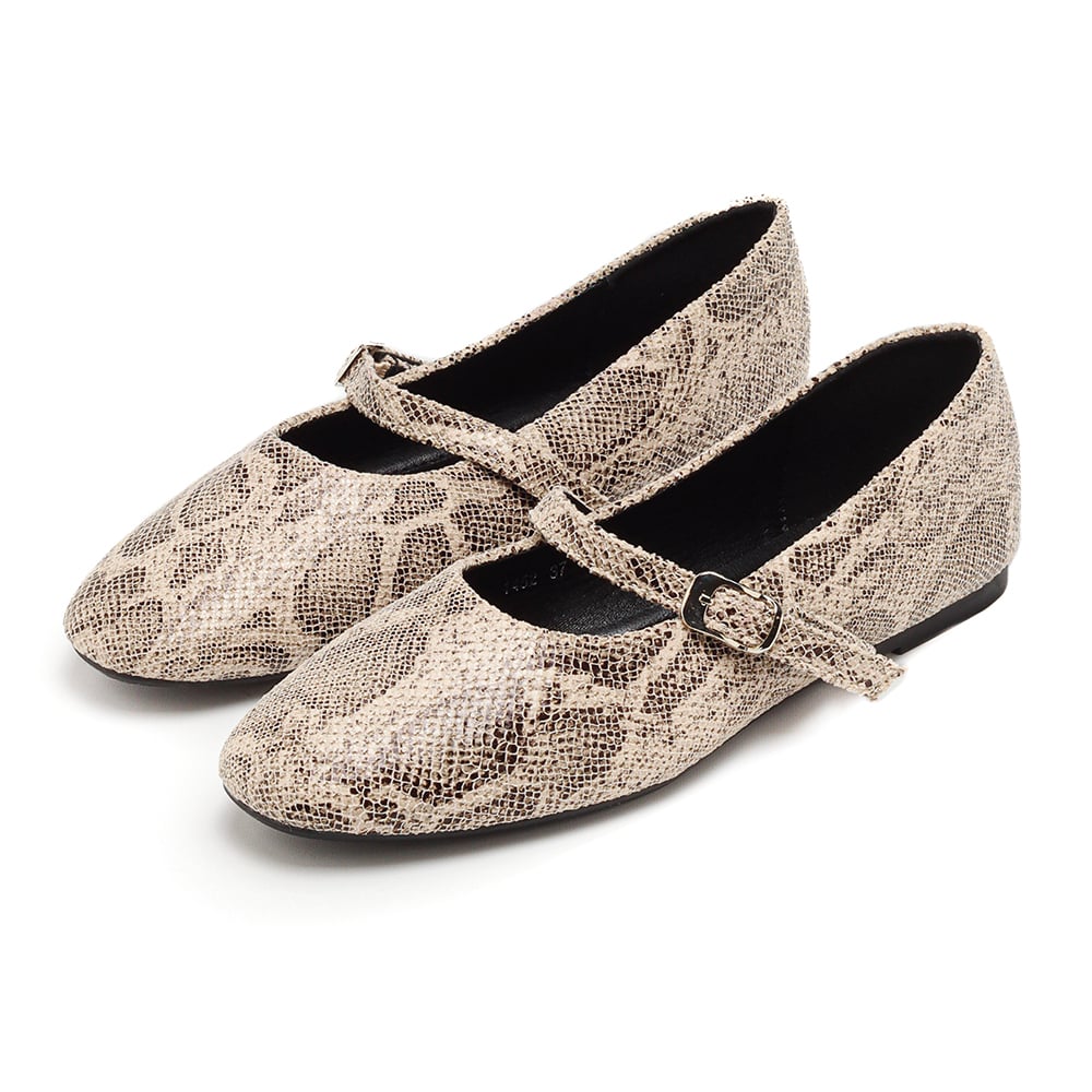 Ballerina Pimentón Millie Reptil Talle 39
