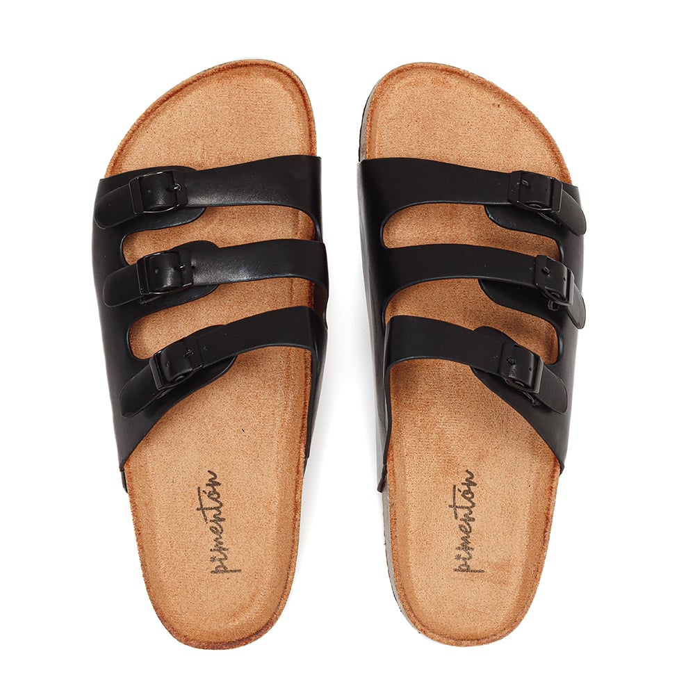 Sandalia Pimentón Hirai Negro Talle 39