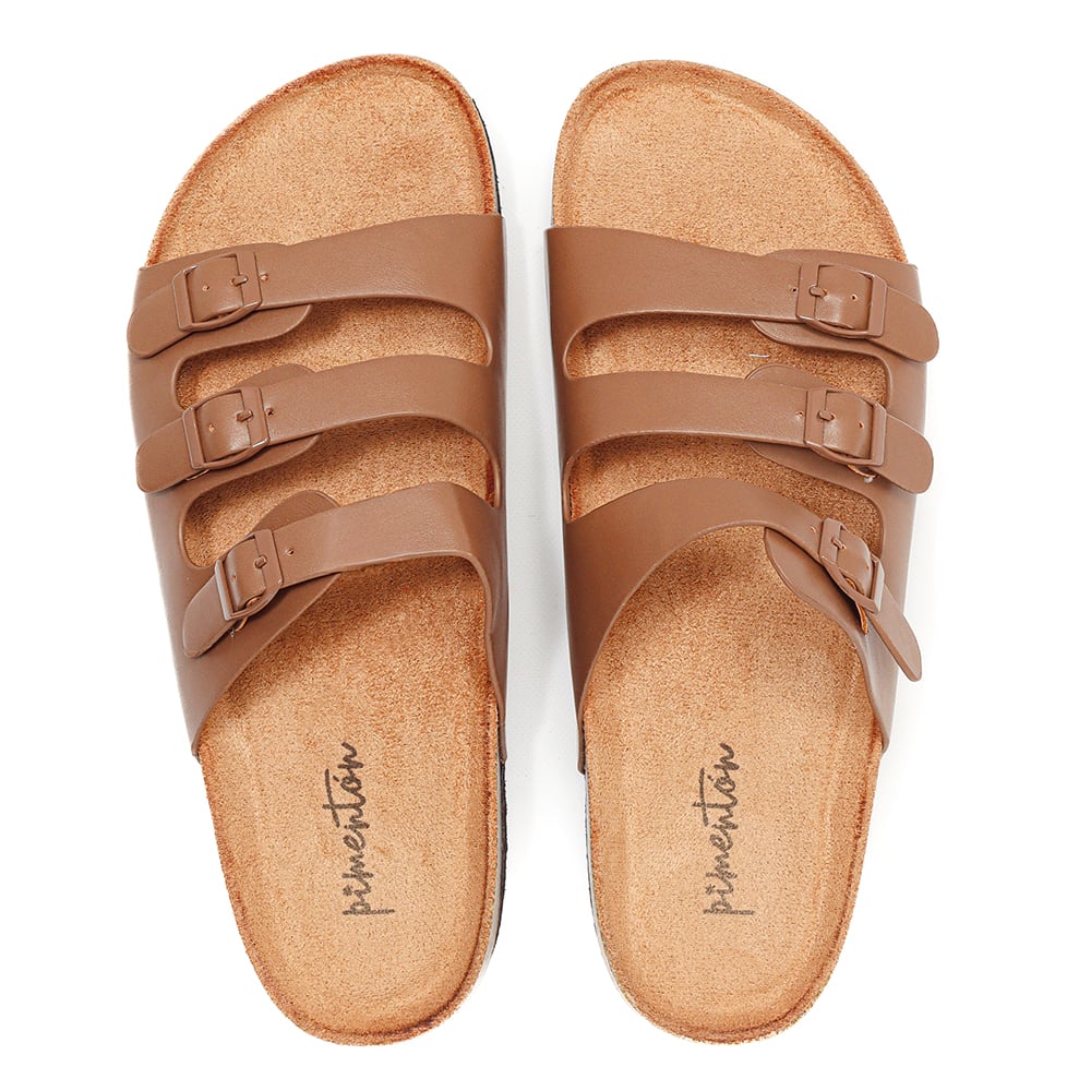 Sandalia Pimentón Hirai Taupe Talle 37