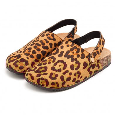 Zueco Pimentón Jun Leopardo Talle 37