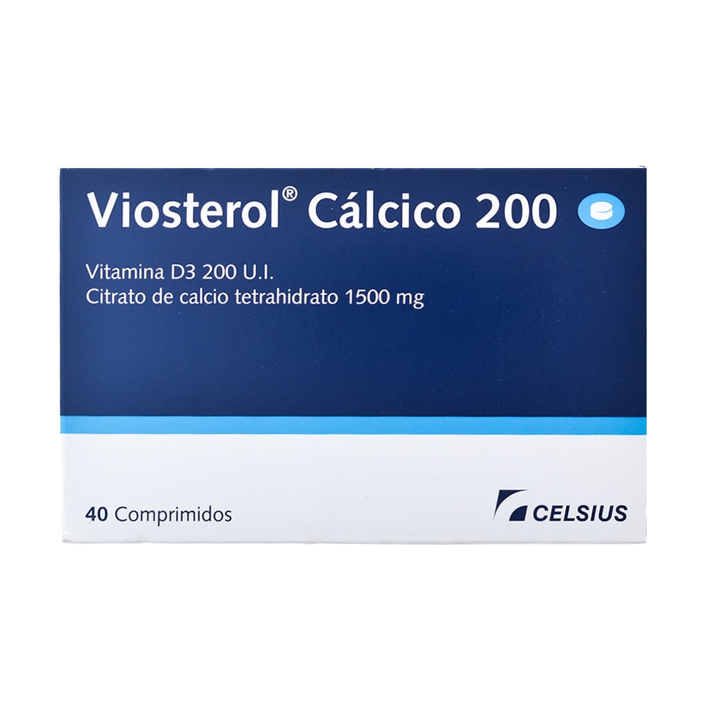 Viosterol Cálcico 200 Ul 1500 mg 40 Comprimidos