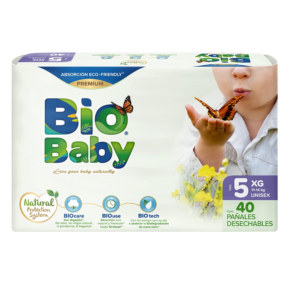 Pa&ntilde;ales BioBaby XG 40 Unidades