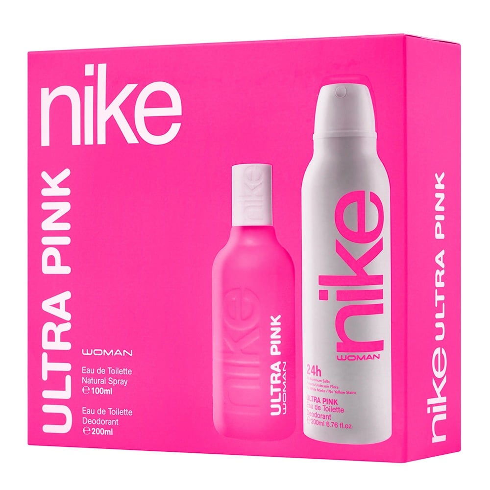 Pack Nike Perfume Ultra Pink Femme EDT 100 ml + Desodorante 200 ml