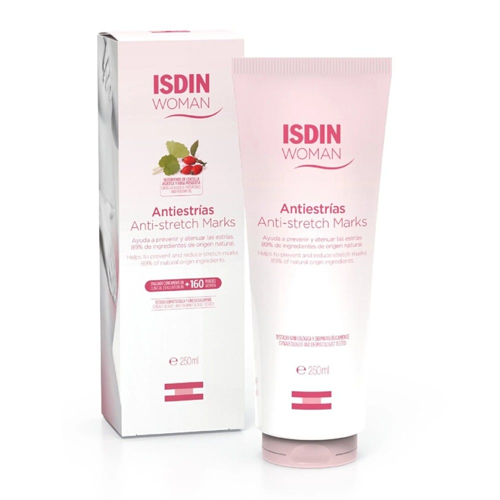 Crema corporal Isdin Woman Antiestrías de 250ml para prevenir y reducir estrías.

Imagen de Textura: Textura