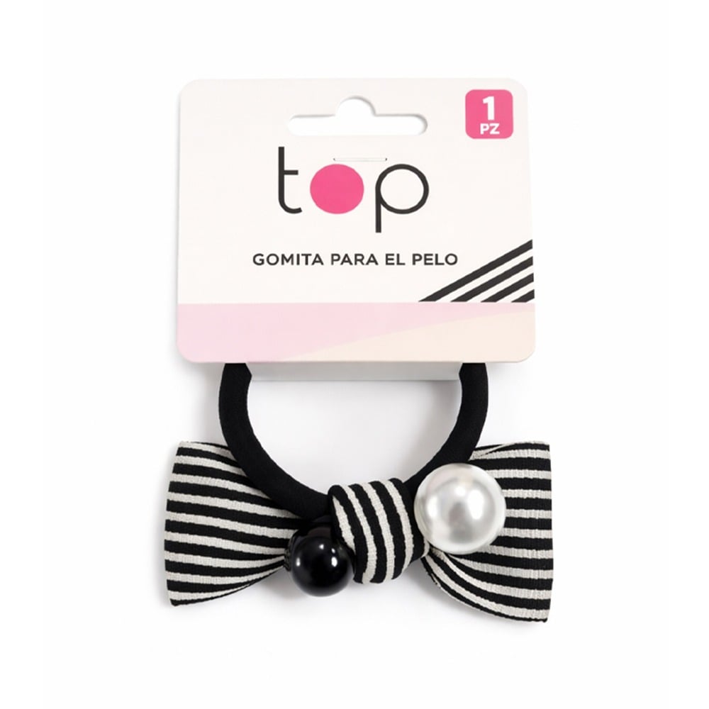 Gomita para el Pelo Top Moño y Perla