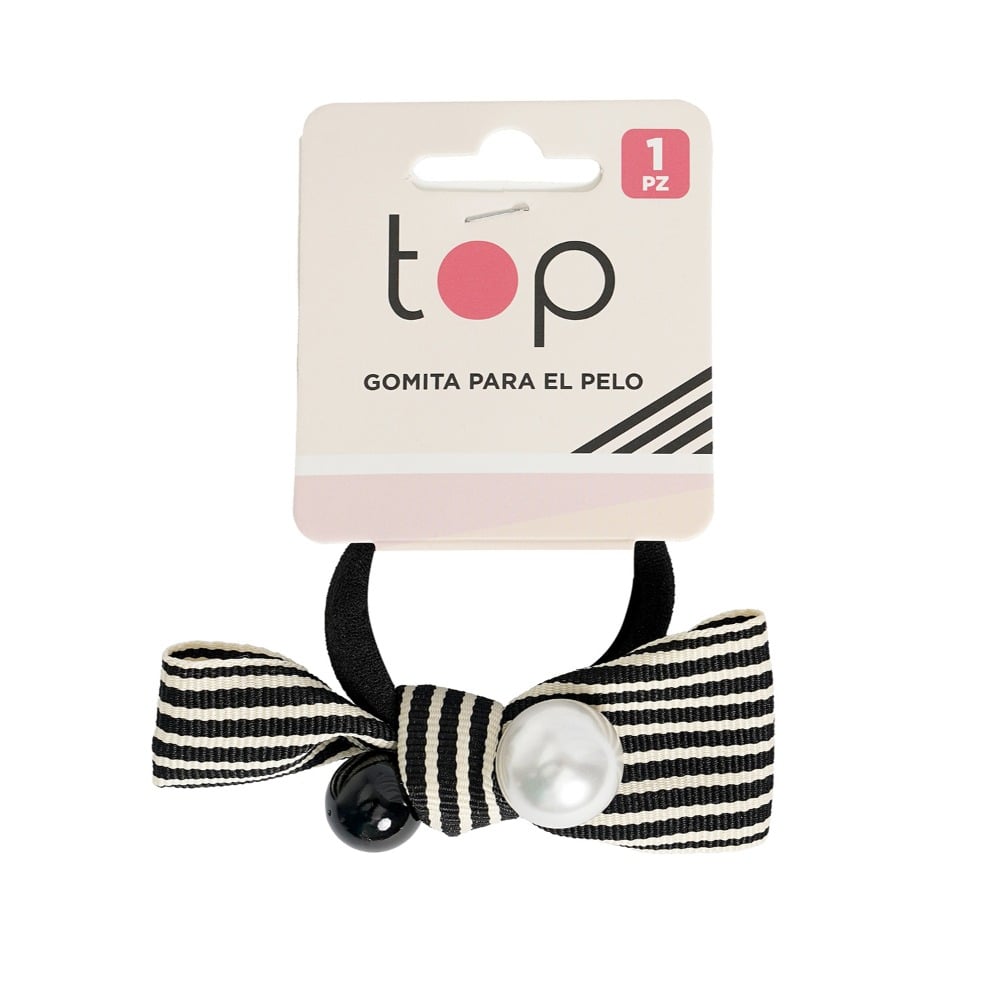 Gomita para el Pelo Top Moño y Perla