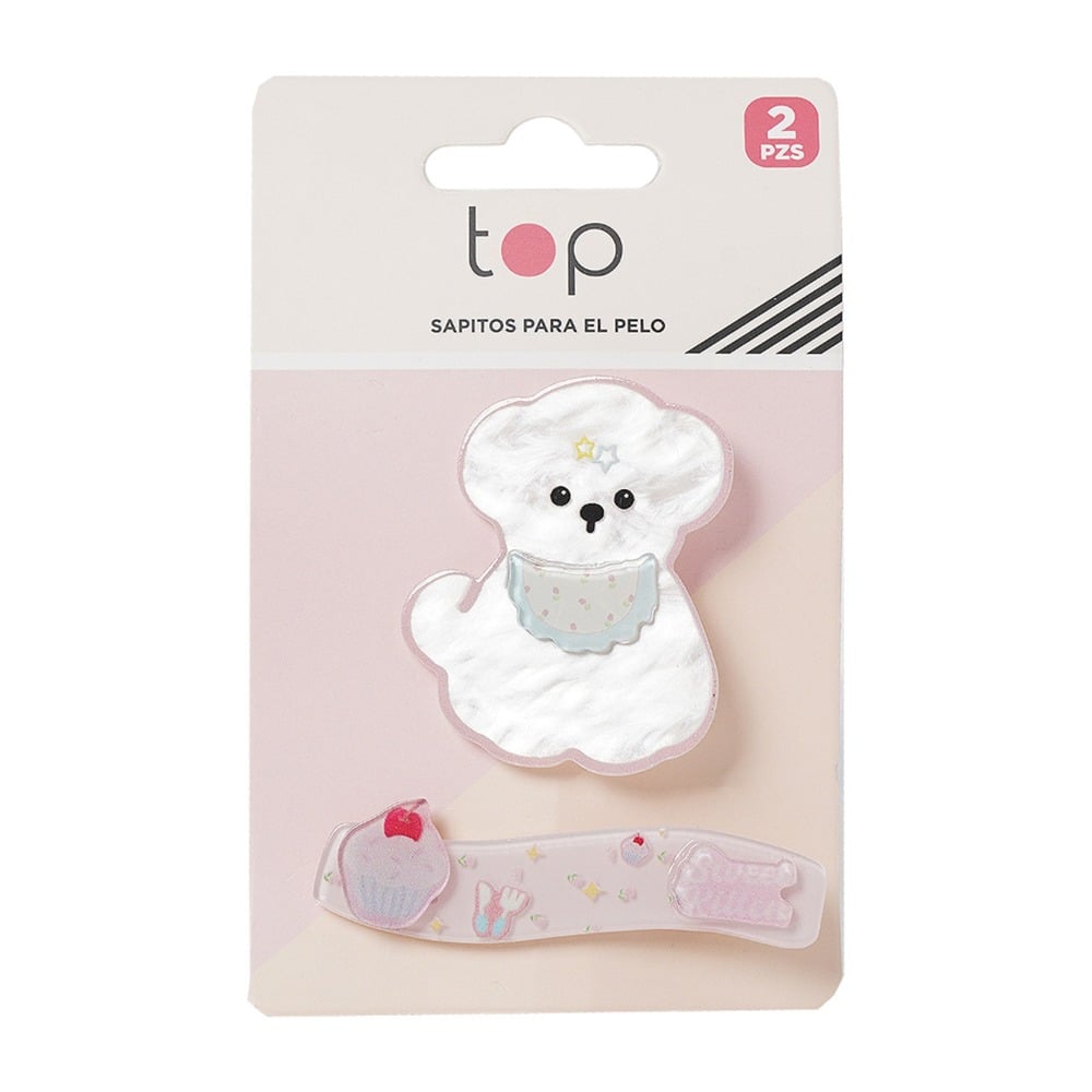 Broche para el Pelo Top Perro 2 Unidades