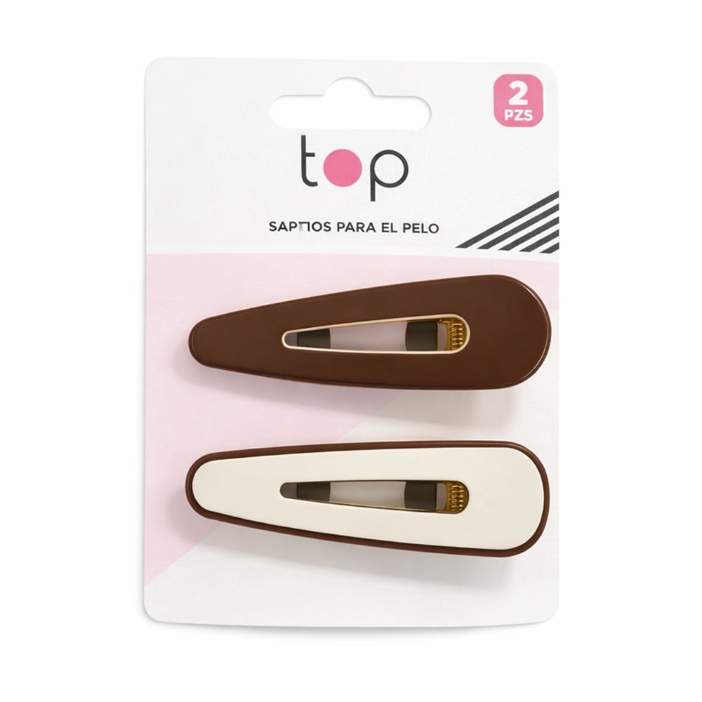 Broches para el Pelo Top Marrones 2 Unidades