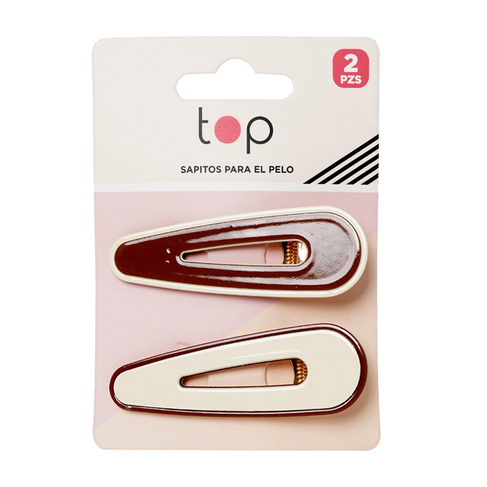 Broches para el Pelo Top Marrones 2 Unidades
