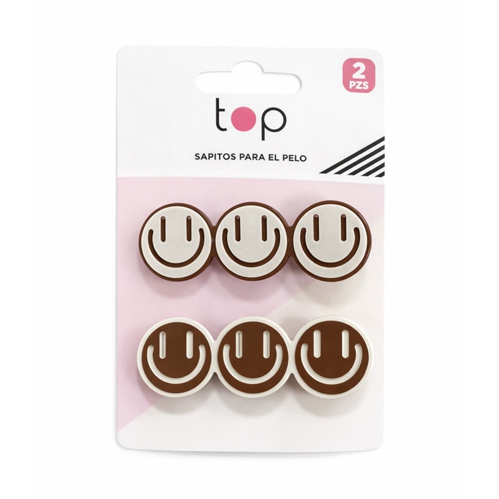 Broches para el Pelo Top Caritas 2 Unidades