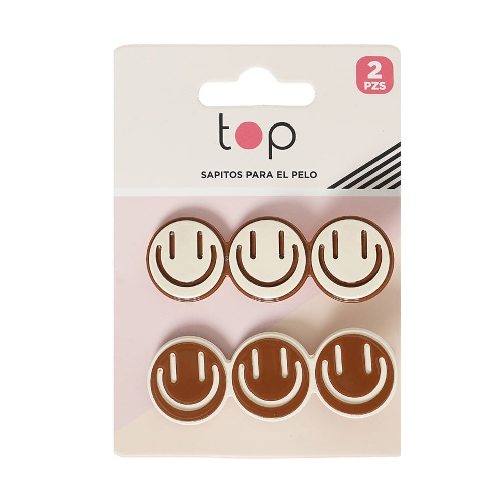 Broches para el Pelo Top Caritas 2 Unidades