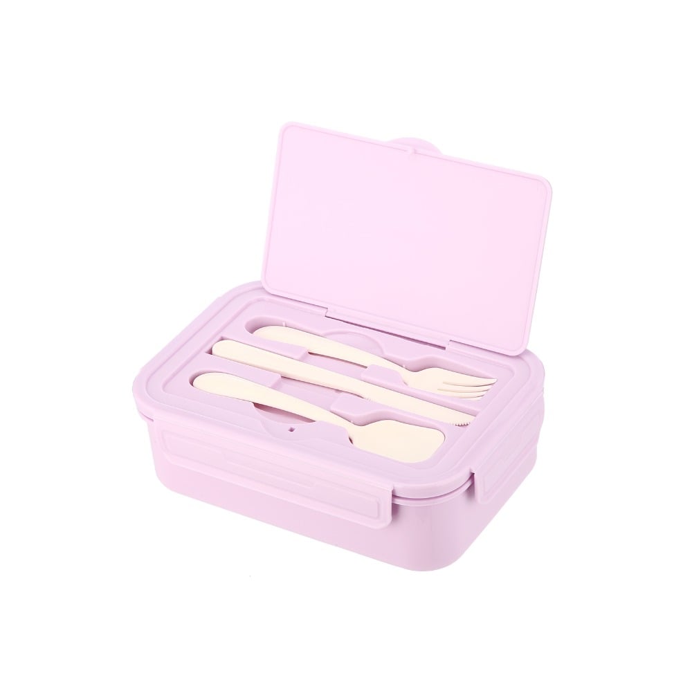 Lunchera con Cubiertos Terrano Lila