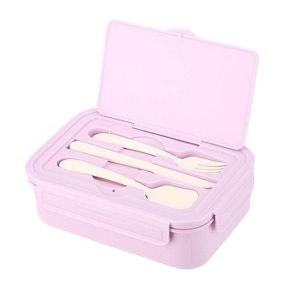 Lunchera con Cubiertos Terrano Lila