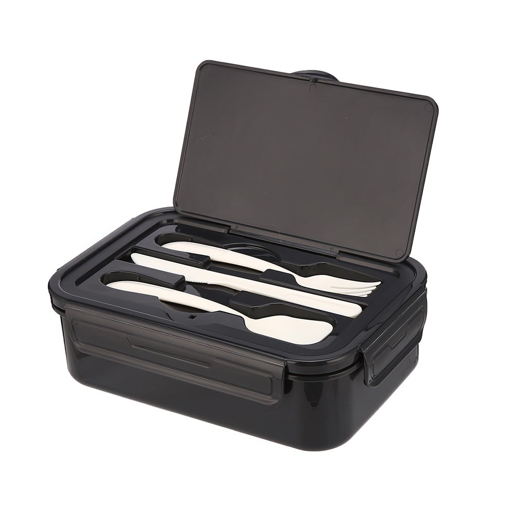 Lunchera con Cubiertos Terrano Negra