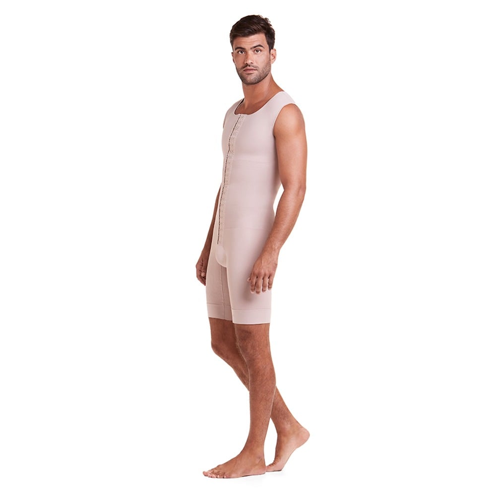 Body Plie Alta Compresión para Hombre Beige Talle G