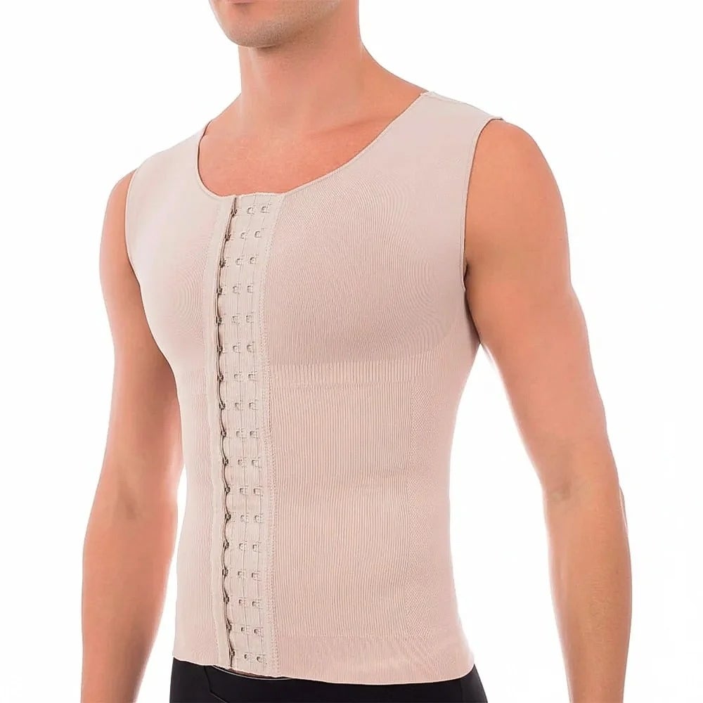 Chaleco Posquirúrgico Plie para Hombre Beige Talle M