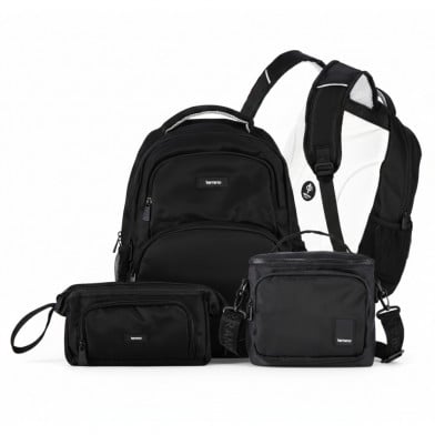 Kit Vuelta a Clases Terrano Quid AirFlow Mochila + Cartuchera + Lunchera Negro