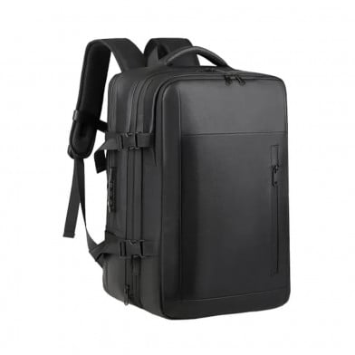 Mochila de Viaje Comprimible con Bomba Negra