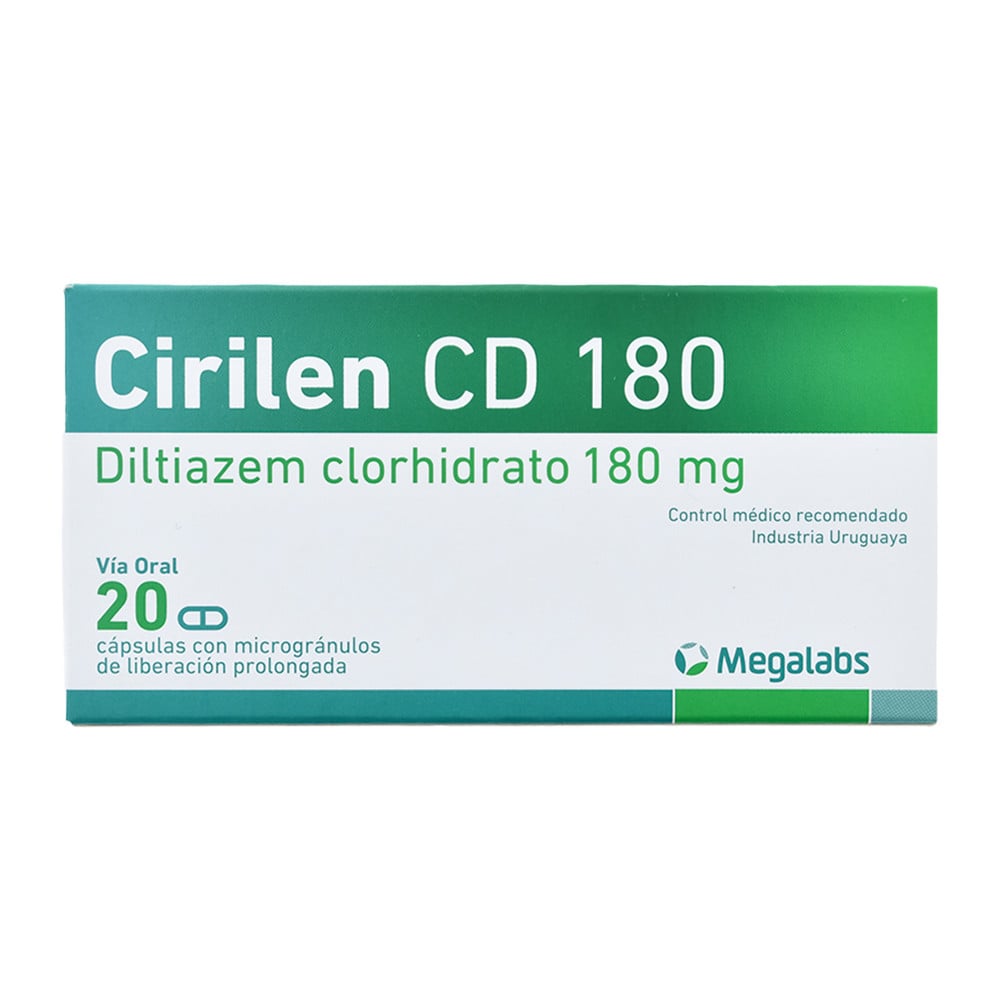 Cirilen Cd 180 mg 20 Cápsulas con Microgránulos LP 