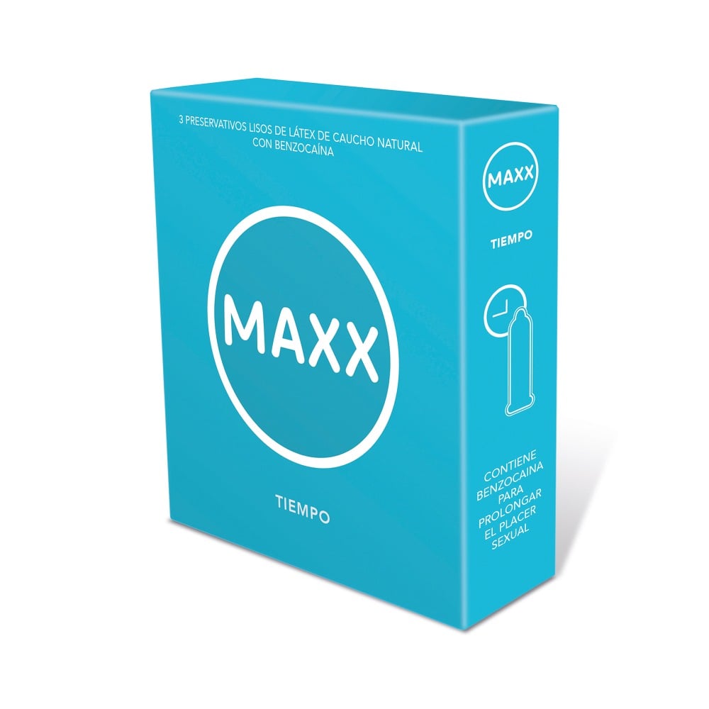 Preservativos Maxx Tiempo 3 Unidades