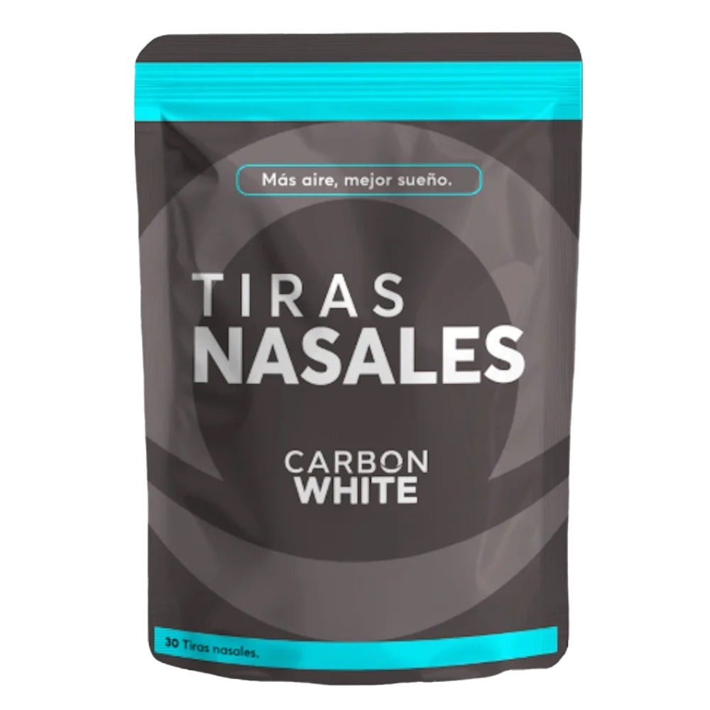 Tiras Nasales Carbon White 30 Unidades