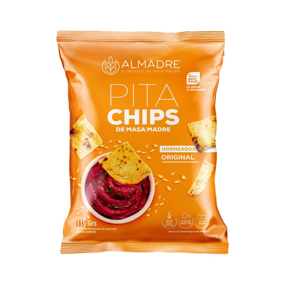 Snack Pita Chips de Masa Madre Sabor Original 115 g