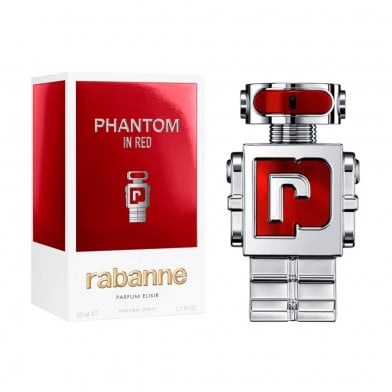Perfume Rabanne Phantom In Red Men Parfum Elixir 50 ml