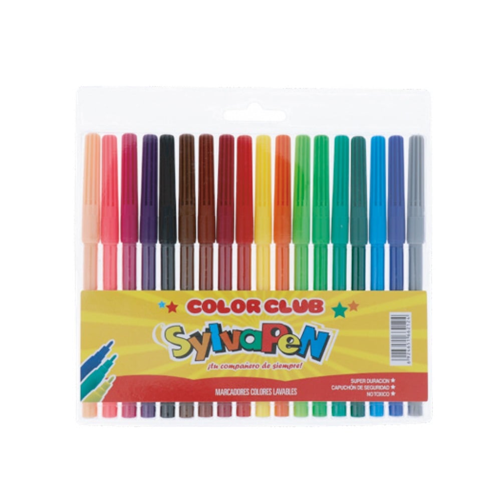Marcadores Lavables Sylvapen Finos 18 Unidades