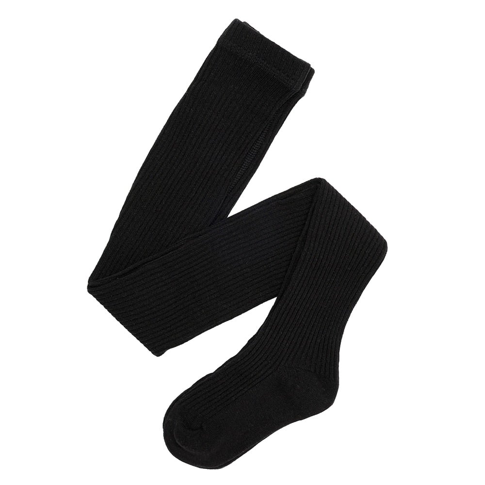 Medias Can Can Germe Kids Rib Negro Talle 7 a 8 
