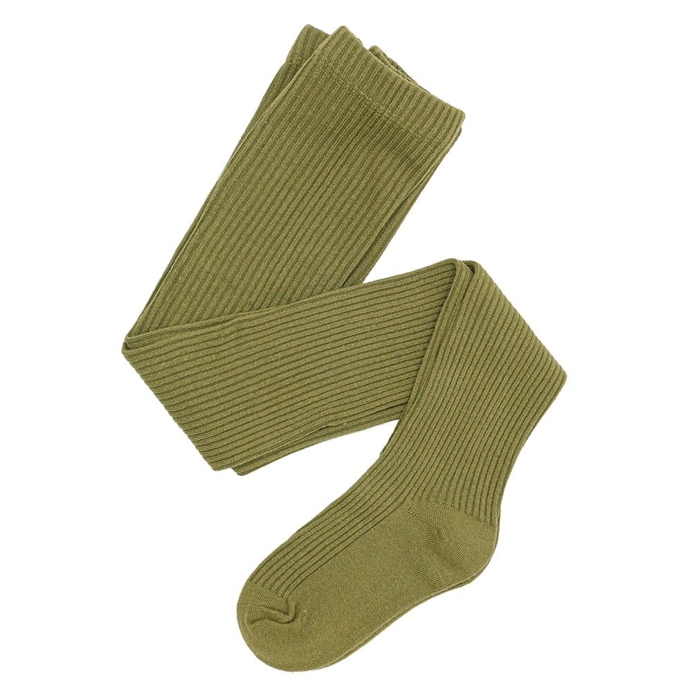 Medias Can Can Germe Kids Rib Verde Talle 5 a 6