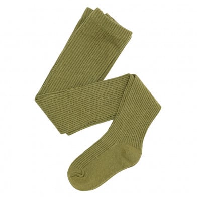 Medias Can Can Germe Kids Rib Verde Talle 5 a 6