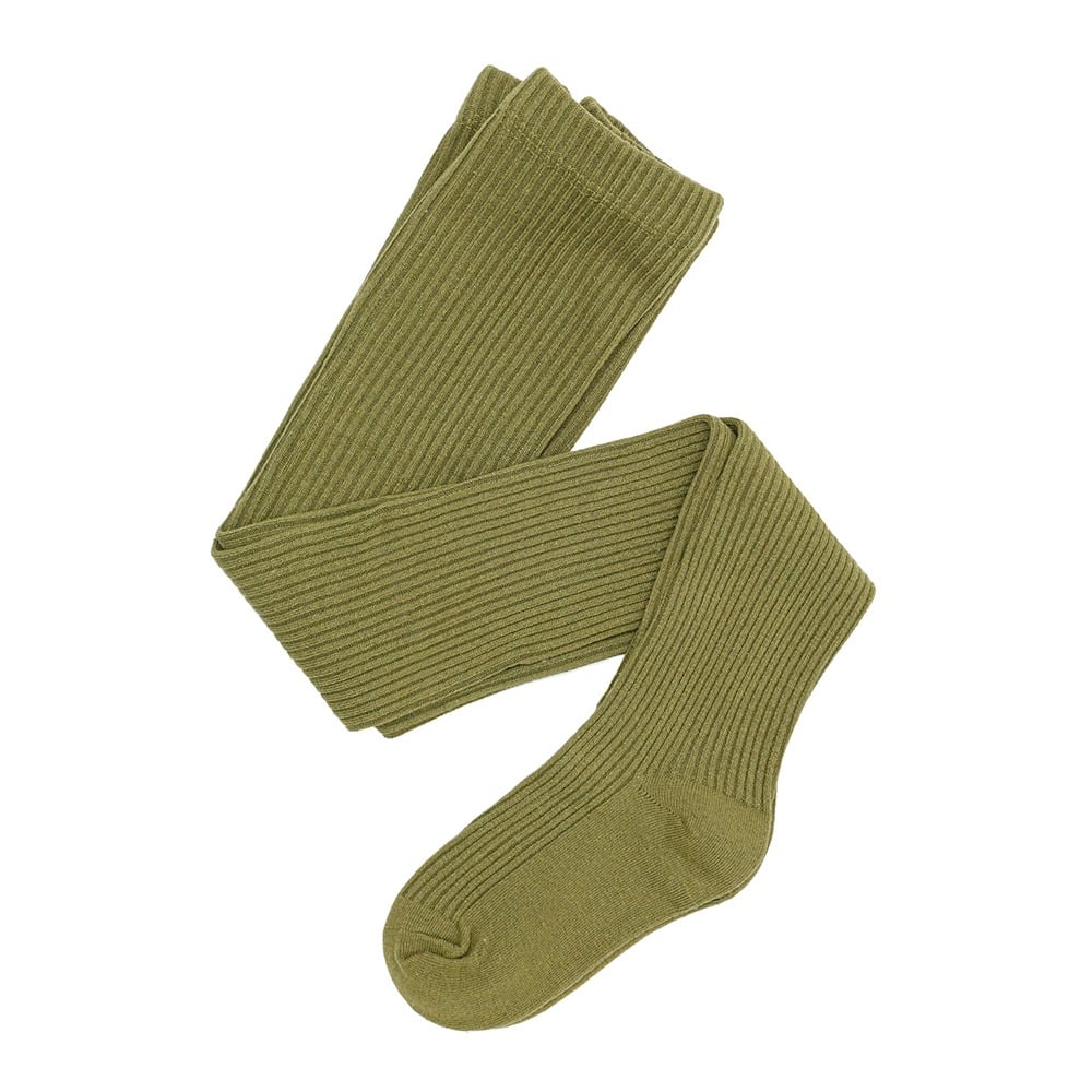 Medias Can Can Germe Kids Rib Verde Talle 6 a 7